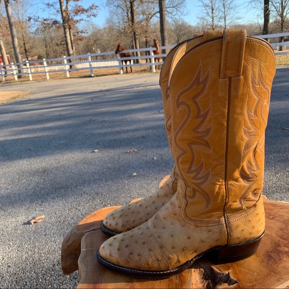 VERY RARE VINTAGE NOCONA OSTRICH COWBOY BOOTS - Picture 6 of 9